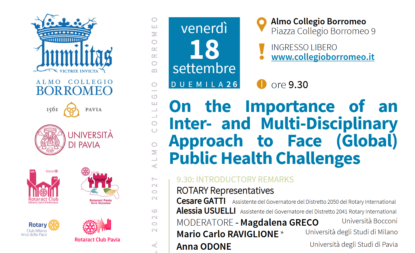 On the Importance of an Inter- and Multi-Disciplinary Approach to Face (Global) Public Health Challenges
